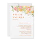 Citrus Watercolor Bridal Shower Invitation