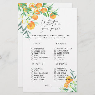 Citrus - What's in your purse game