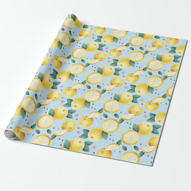 Citrus Wrapping Paper (Unrolled)