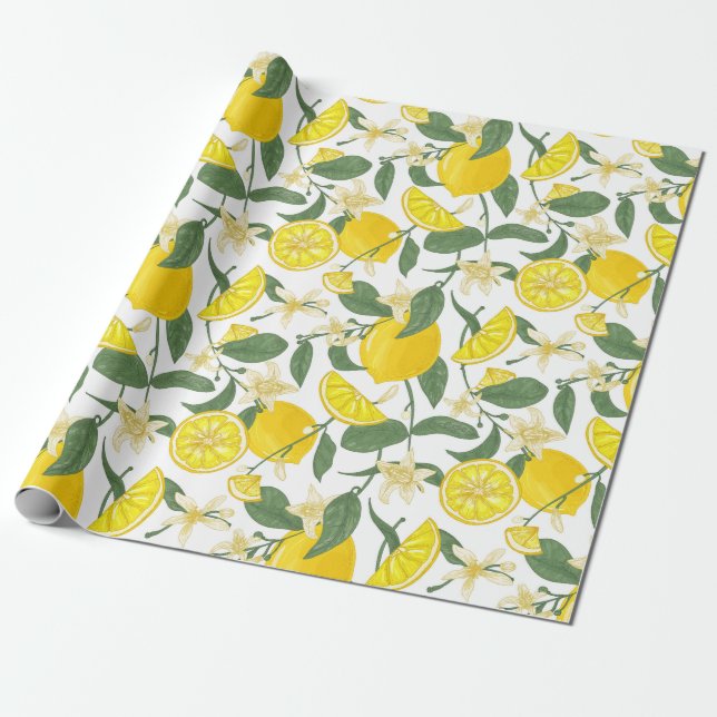 Citrus Wrapping Paper (Unrolled)