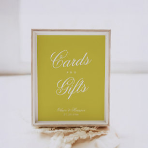 Citrus Yellow Island Old Money Table Sign