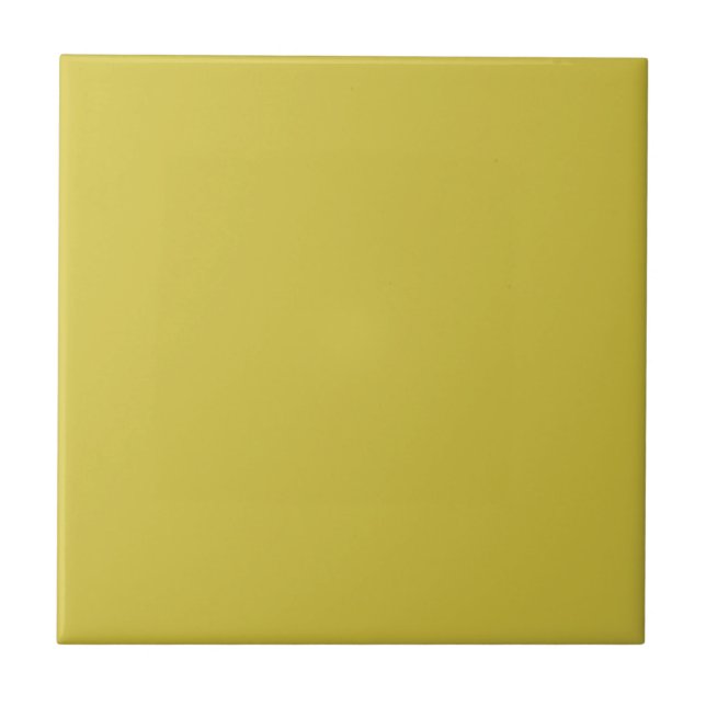 Citrus Yellow Solid Color Tile (Front)
