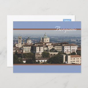 Città Alta Panorama, Bergamo, Italy Postcard