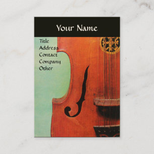 CITTERN / CLASSIC MUSIC Green Brown Black Business Card