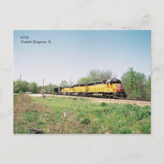 CITX Engines in Spring Postcard