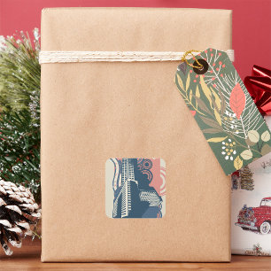 City Abstract Stickers