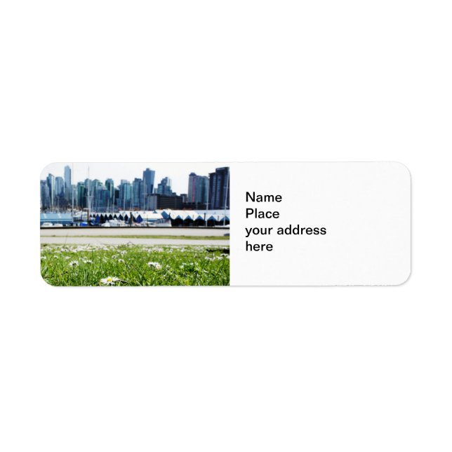 City Across the Bay return address label (Front)