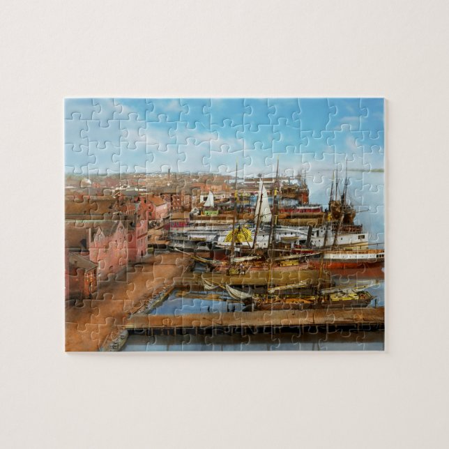 City - Alexandria VA - A view from Pioneer Mill Jigsaw Puzzle (Horizontal)