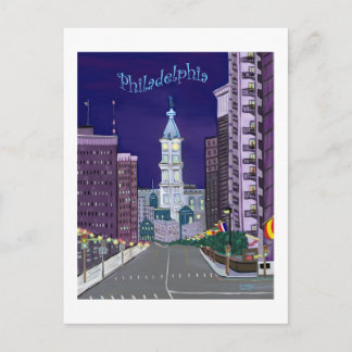 City Alight postcard