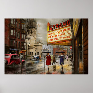City - Amsterdam NY - Life begins 1941 Poster