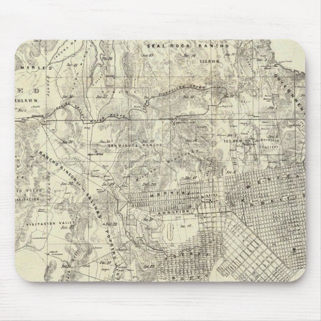 City and County of San Francisco Mouse Mat (Front)