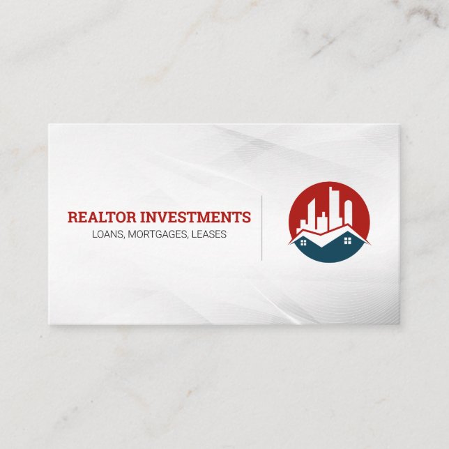 City and Residential Logo | Realtor Business Card (Front)