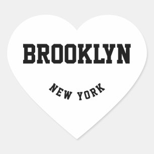 City and State Custom Location   Heart Sticker