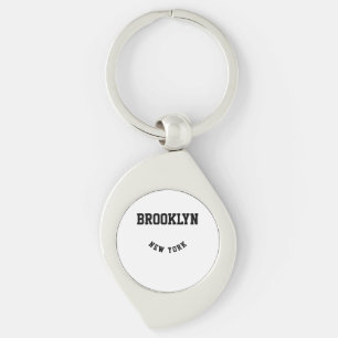 City and State Custom Location Keychain