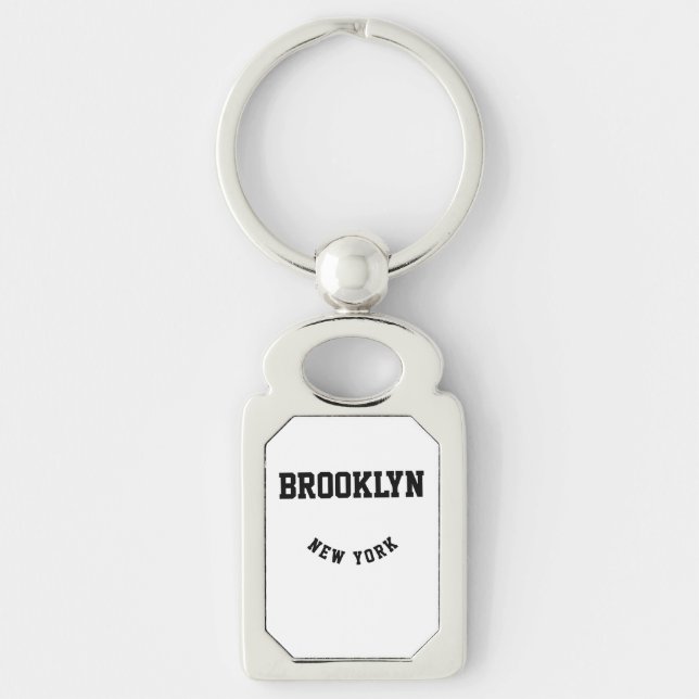 City and State Custom Location   Keychain (Front)