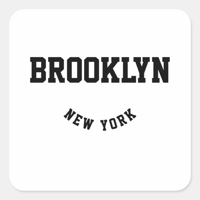 City and State Custom Location   Square Sticker (Front)