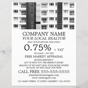 City Apartments, Realtor, Estate Agent Advertising Flyer