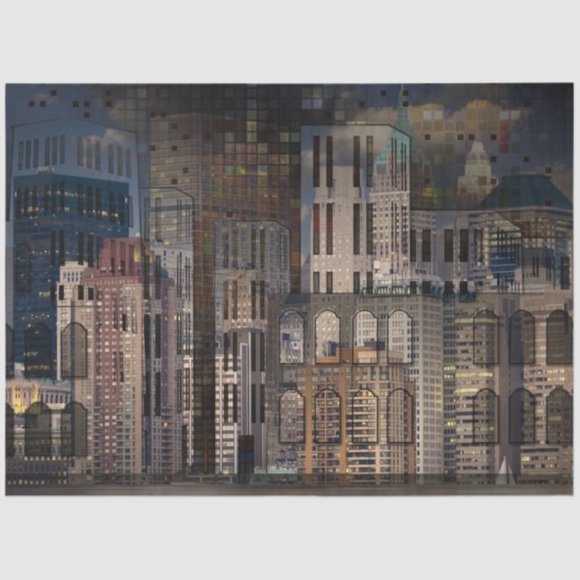 City Architecture 3 Decoupage Tissue Paper (Front)