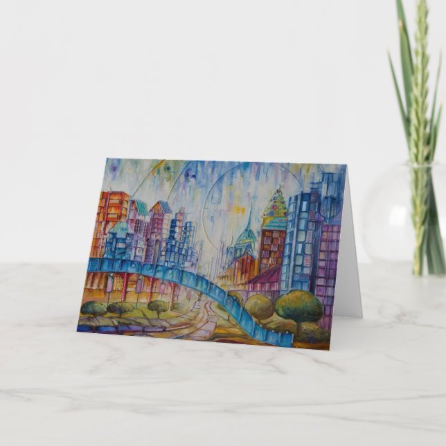 City at Peace Greeting Card (Front)