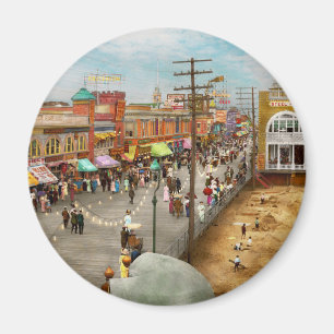 City - Atlantic City NJ - Steel Pier 1909 Magnet