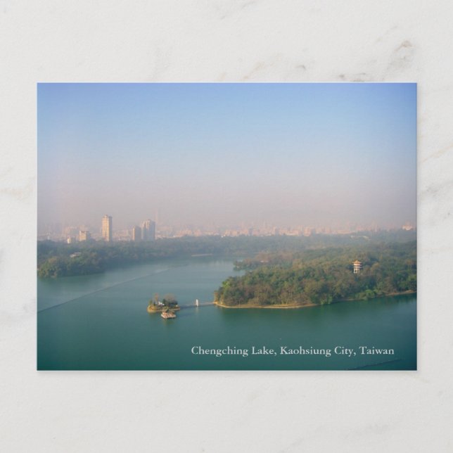 City Awakening/Chengching Lake, Kaohsiung,Taiwan Postcard (Front)