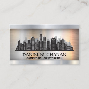 City Background   Metallic  Business Card