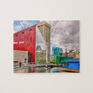 City - Baltimore MD - Harbour Place - Future City Jigsaw Puzzle