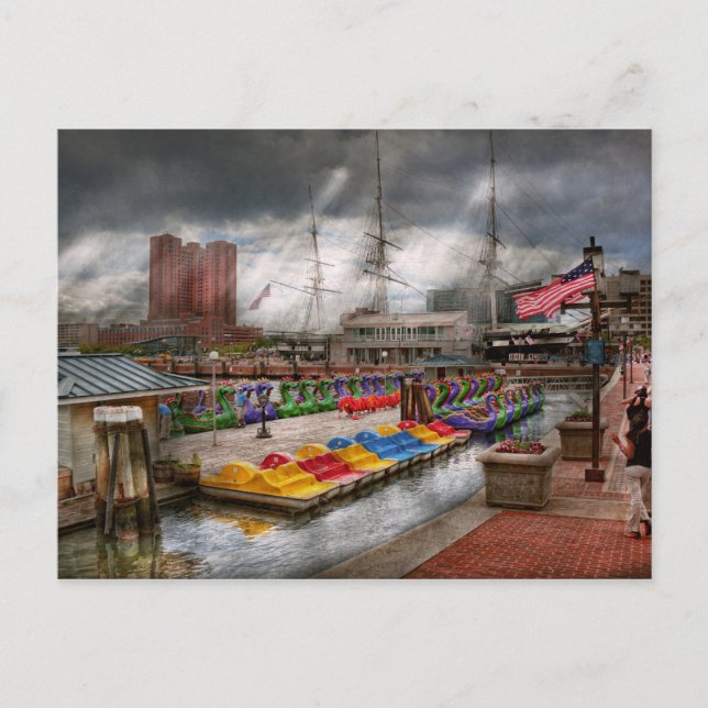 City - Baltimore MD - Modern Maryland Postcard (Front)