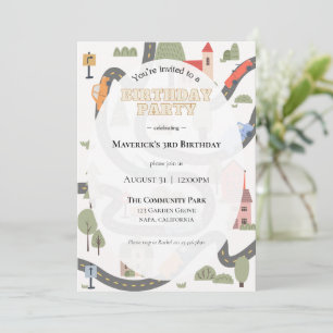 City Birthday Party Invitation