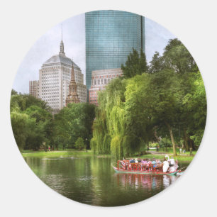 City - Boston Ma - Boston public garden Classic Round Sticker