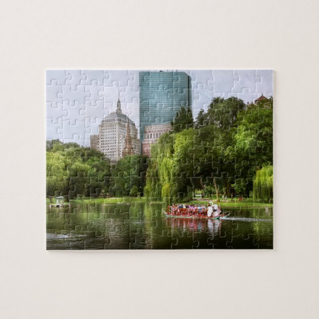 City - Boston Ma - Boston public garden Jigsaw Puzzle (Horizontal)