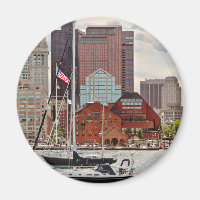 City - Boston Ma - Harbour walk skyline
