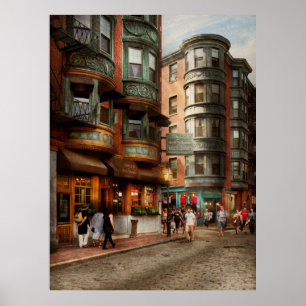 City - Boston MA - The North Square Poster