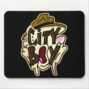 City boy meme  mouse mat