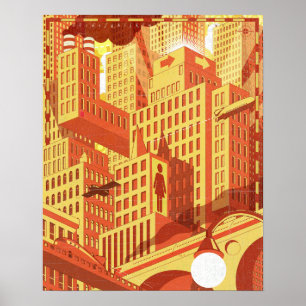 City Bridge Poster