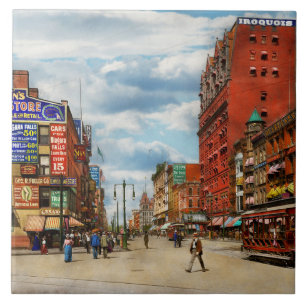 City - Buffalo NY - Signs of the Times 1900 Tile