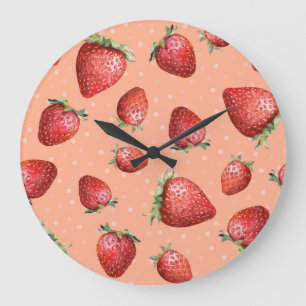 City Building: Colourful Urban Pattern Large Clock