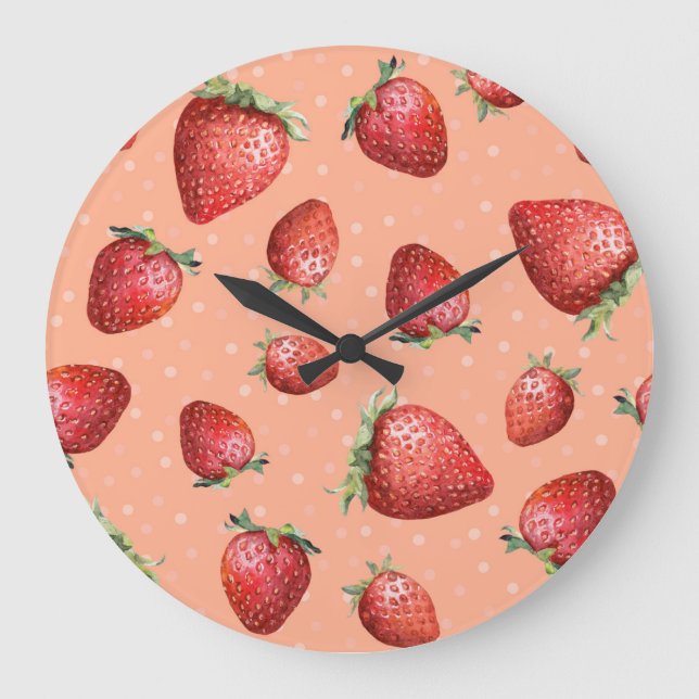 City Building: Colourful Urban Pattern Large Clock (Front)