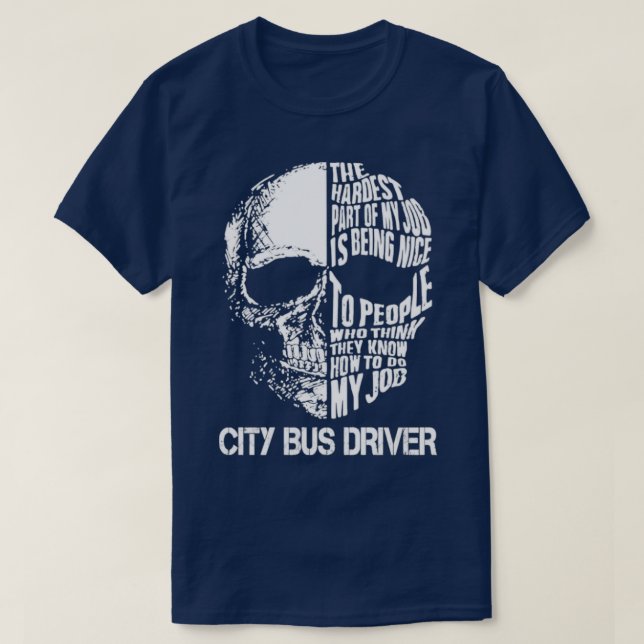 City Bus Driver T-Shirt (Design Front)