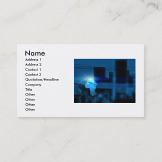 city business card