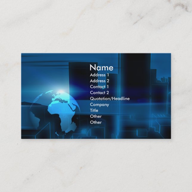 city business card (Front)