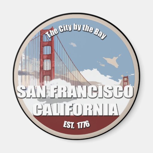Image of City by the bay, San Francisco California Magnet