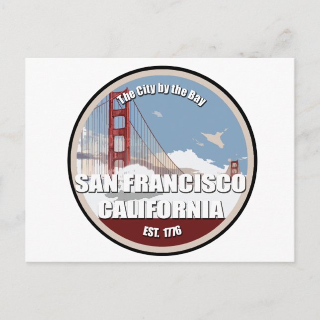 City by the bay, San Francisco California Postcard (Front)