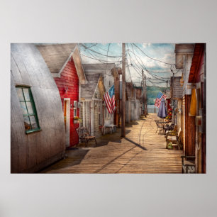 City - Canandaigua, NY - Shanty town Poster
