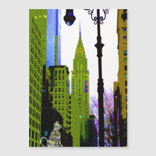 City Cat NYC Sparkly Artsy Fun Magnet