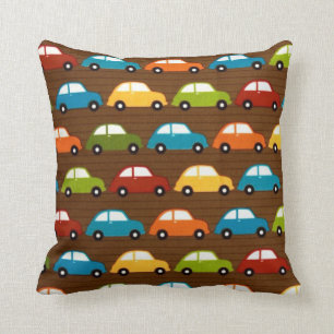 City Centre Cars Earth Retro Cushion