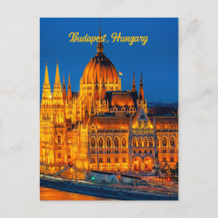 City Centre of Budapest, Hungary, Postcard
