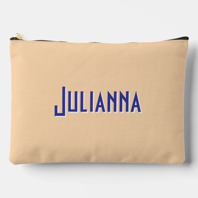 City Chic Pale Orange Bridesmaid Travel Accessory Pouch (Front)