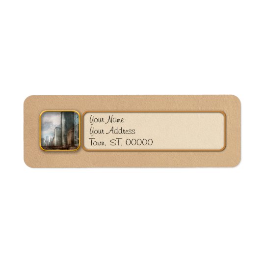 City - Chicago, IL - Building a new city Return Address Label
