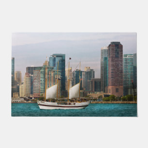 City - Chicago Il - Cruising in Chicago Doormat